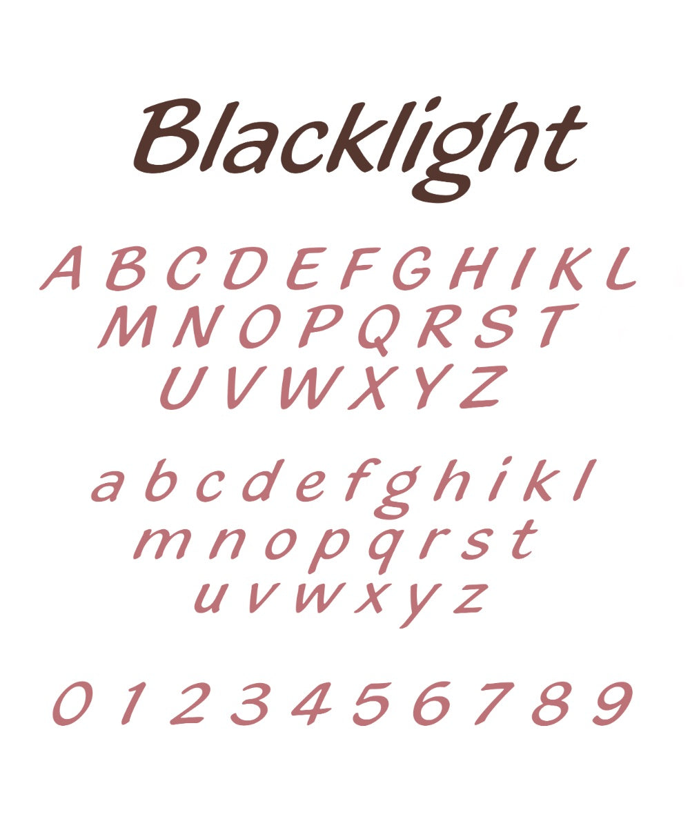 Ricamo a Macchina - Blacklight