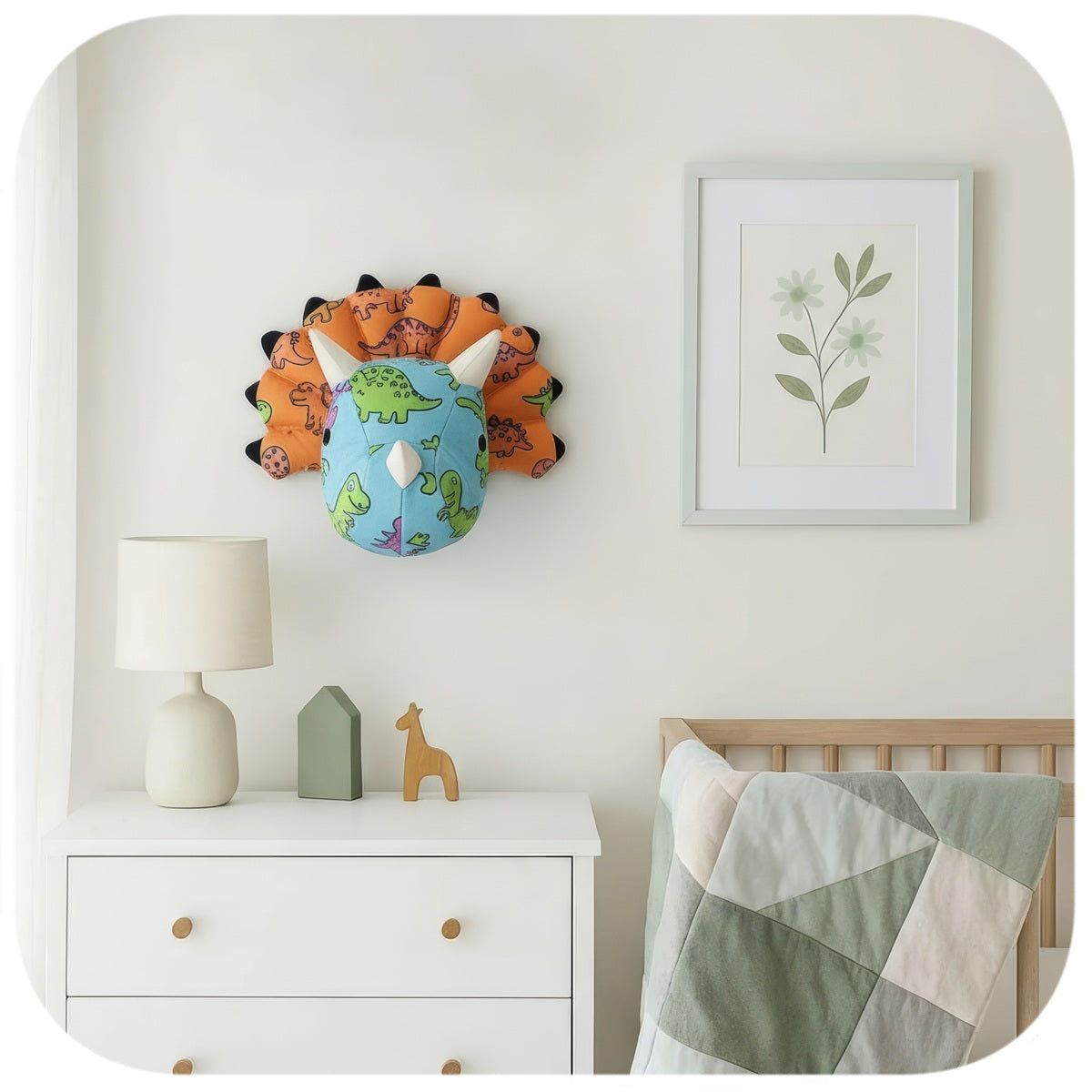 Decorazione per Cameretta Testa Triceratopo