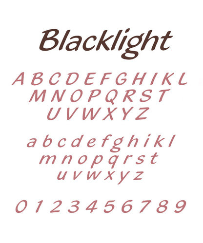 Ricamo a Macchina - Blacklight