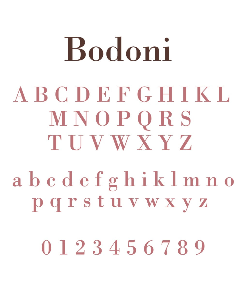 Ricamo a Macchina - Bodoni