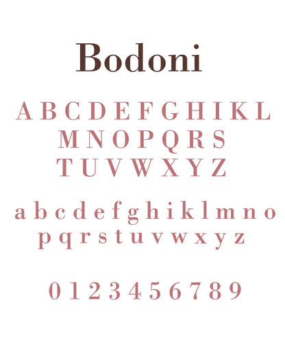 Ricamo a Macchina - Bodoni