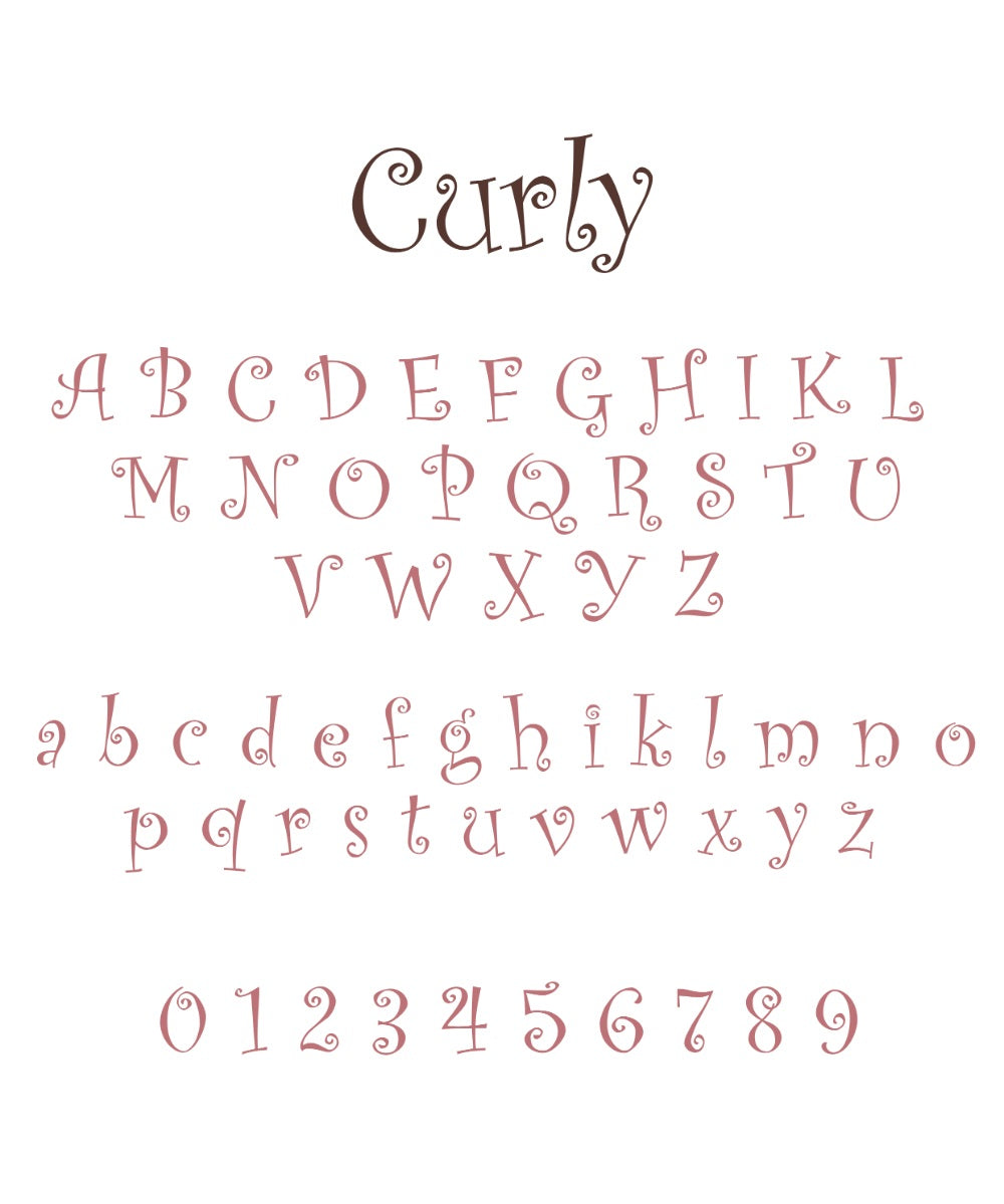 Ricamo Realizzato a Macchina - Curly