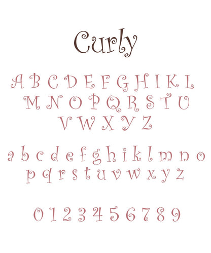 Ricamo Realizzato a Macchina - Curly